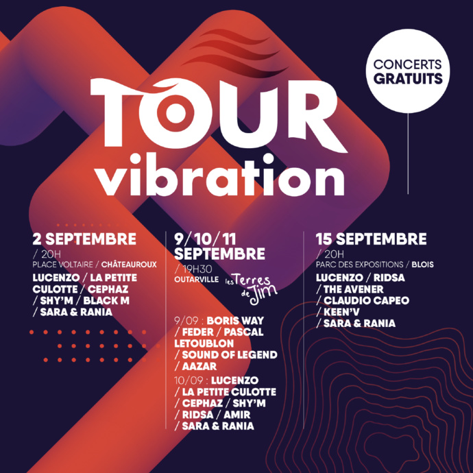 Déjà 15 artistes confirmés au Tour Vibration 2022