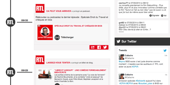 Le 7 octobre dernier, RTL a lancé la 1ère expérience radio second écran en France et propose une nouvelle façon d'interagir avec le flux live – audio et vidéo – de l’antenne Le 7 octobre dernier, RTL a lancé la 1ère expérience radio second écran en France et propose une nouvelle façon d'interagir avec le flux live – audio et vidéo – de l’antenne