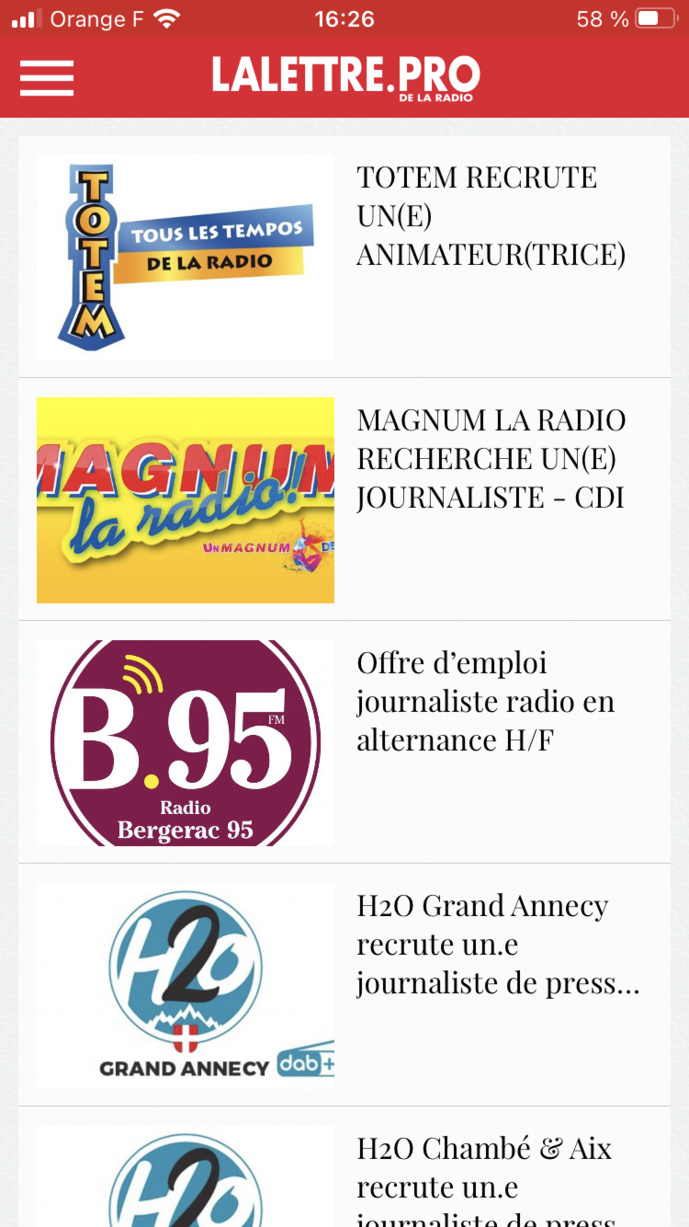 Téléchargez l'application de La Lettre Pro de la Radio Téléchargez l'application de La Lettre Pro de la Radio