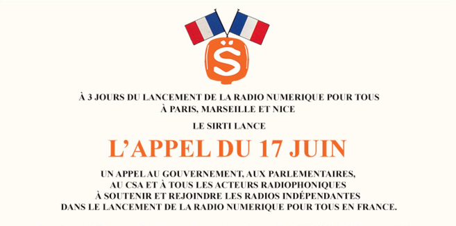 Le SIRTI et son "Appel du 17 juin" Le SIRTI et son "Appel du 17 juin"