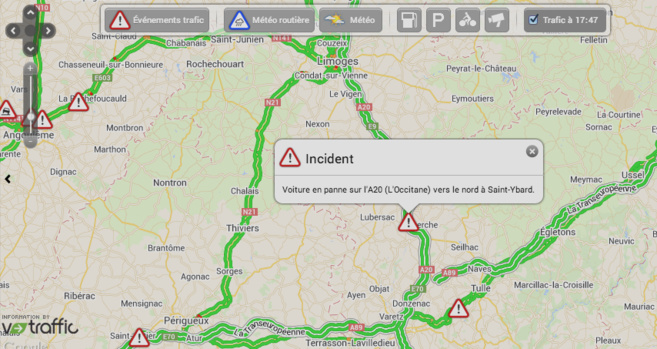 Plus de 320 000 kilomètres de voies de circulation renseignés, y compris sur le réseau secondaire et au cœur des villes Plus de 320 000 kilomètres de voies de circulation renseignés, y compris sur le réseau secondaire et au cœur des villes