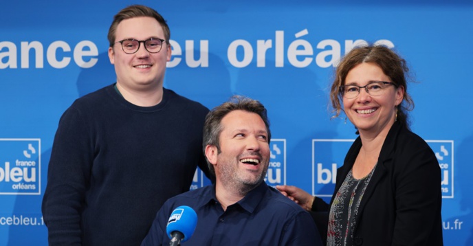 Les matinaliers (de gauche à droite) : François Breton, journaliste, Marc Yvan, animateur et Lydie Lahaix, journaliste © Stéphane Hussein