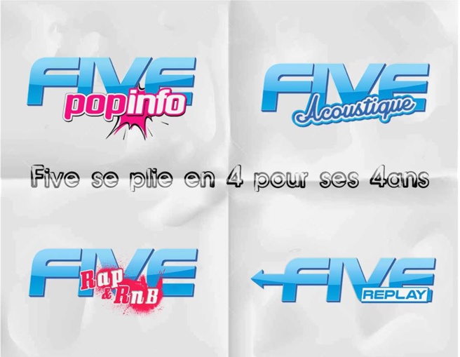 Pour ses 4 ans, Five Radio se plie en quatre ! Pour ses 4 ans, Five Radio se plie en quatre !