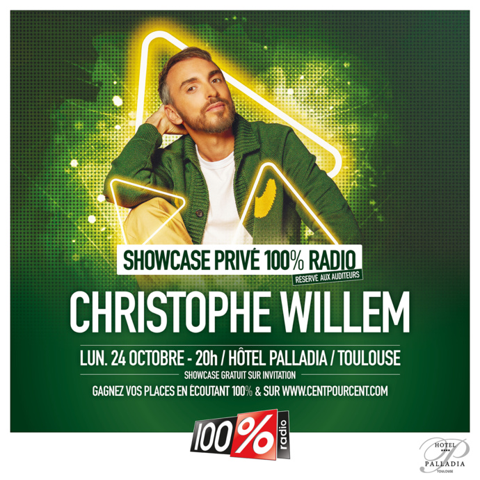 100% Radio invite Christophe Willem