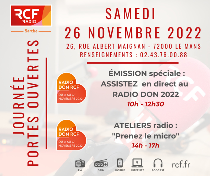 RCF Sarthe ouvre ses portes aux auditeurs RCF Sarthe ouvre ses portes aux auditeurs