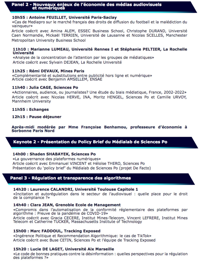 L'Arcom organise sa première journée d'études L'Arcom organise sa première journée d'études