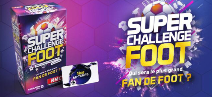 "Super Challenge Foot". : une boite de jeu avec RMC
