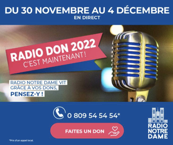Au tour de Radio Notre dame d'organiser son Radio Don Au tour de Radio Notre dame d'organiser son Radio Don