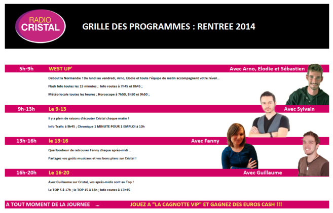 Radio Cristal : 2 régions, 1 radio ! Radio Cristal : 2 régions, 1 radio !