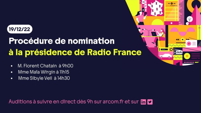 Présidence de Radio France : les auditions ont lieu ce lundi