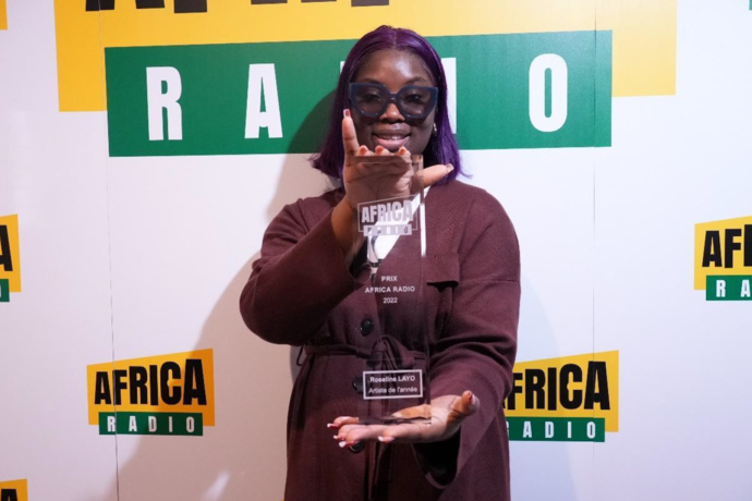 Roseline Layo, artiste Africa Radio de l’année 2022 Roseline Layo, artiste Africa Radio de l’année 2022