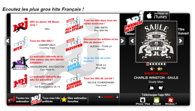 Le succès des webradios de NRJ Le succès des webradios de NRJ