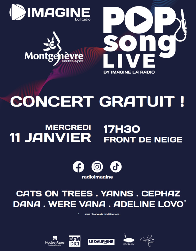 Imagine La Radio annonce le retour de son "Pop Song Live" Imagine La Radio annonce le retour de son "Pop Song Live"