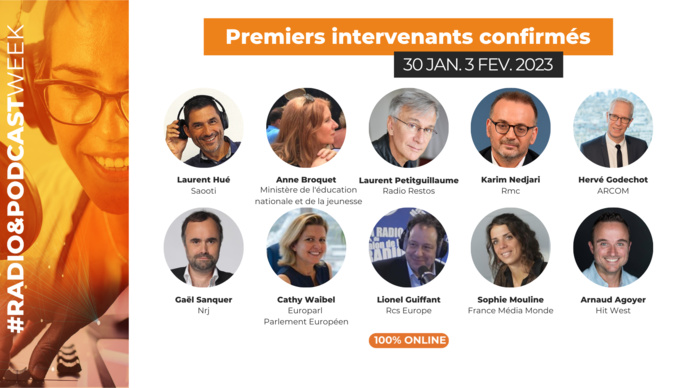Radio&Podcast Week 2023 : de nouveaux intervenants confirmés Radio&Podcast Week 2023 : de nouveaux intervenants confirmés