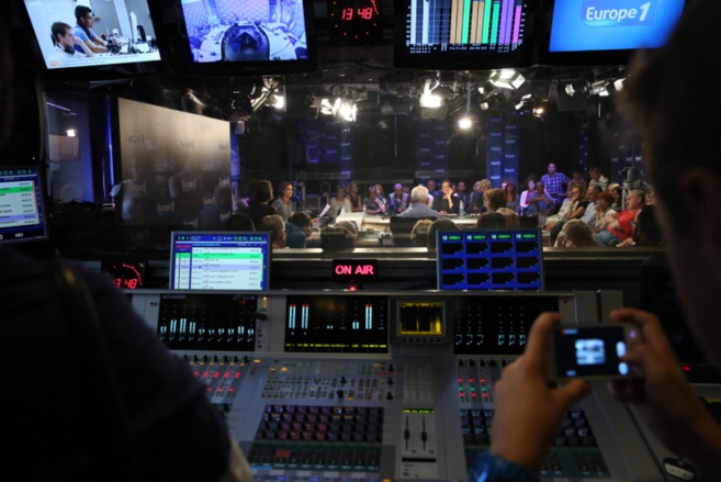 Une vue de la régie du débat des grandes voix Une vue de la régie du débat des grandes voix