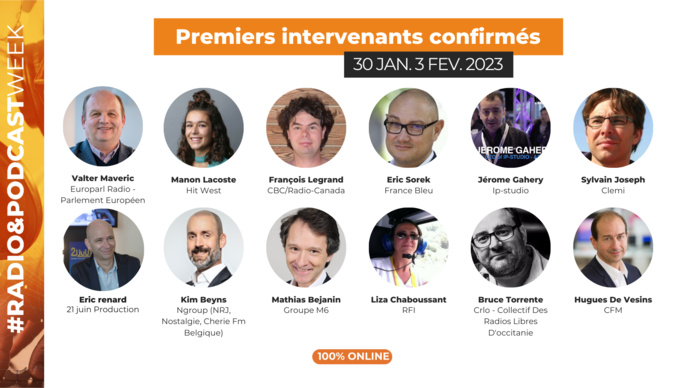 La Radio&Podcast Week aura lieu du 30 janvier au 3 février La Radio&Podcast Week aura lieu du 30 janvier au 3 février