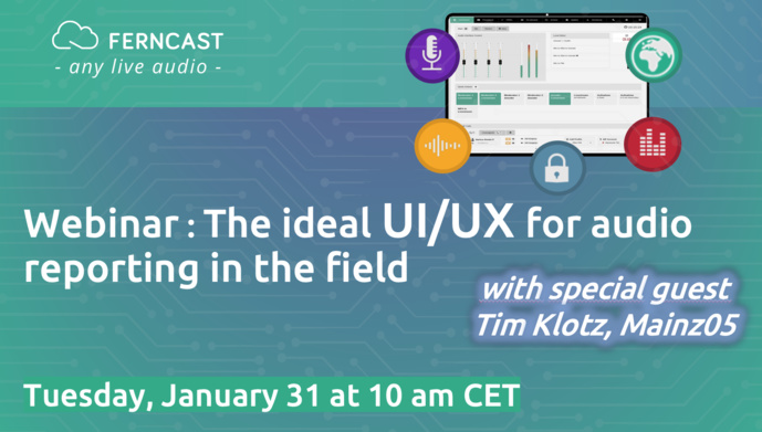 Ferncast : un webinaire sur la technique des reportages audio Ferncast : un webinaire sur la technique des reportages audio