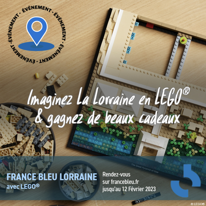 France Bleu Lorraine lance un grand concours avec LEGO
