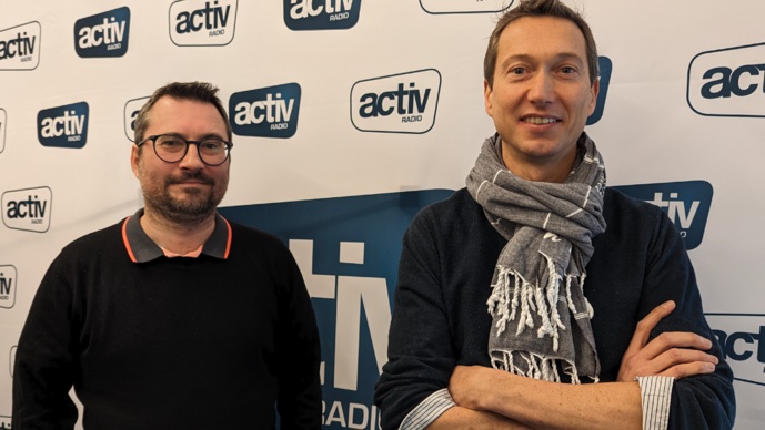 Maxence Bertholon et Romain Mazodier célèbrent vingt ans de radio et trente ans d’amitié ! © Olivier Malcurat.