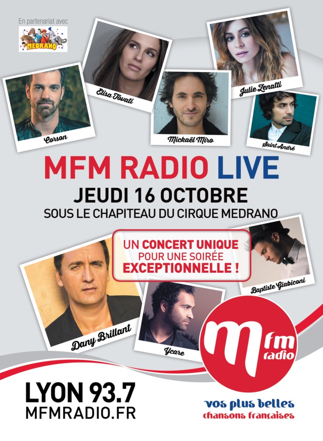 MFM Radio Live à Lyon le 16 octobre