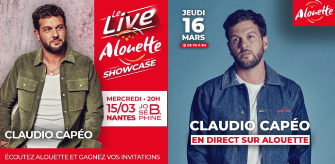 Alouette organise deux événements avec Claudio Capéo Alouette organise deux événements avec Claudio Capéo