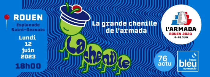 France Bleu Normandie organise "La grande chenille de l’Armada"