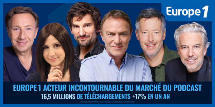Europe 1 : plus de 16 millions de téléchargements de replays Europe 1 : plus de 16 millions de téléchargements de replays