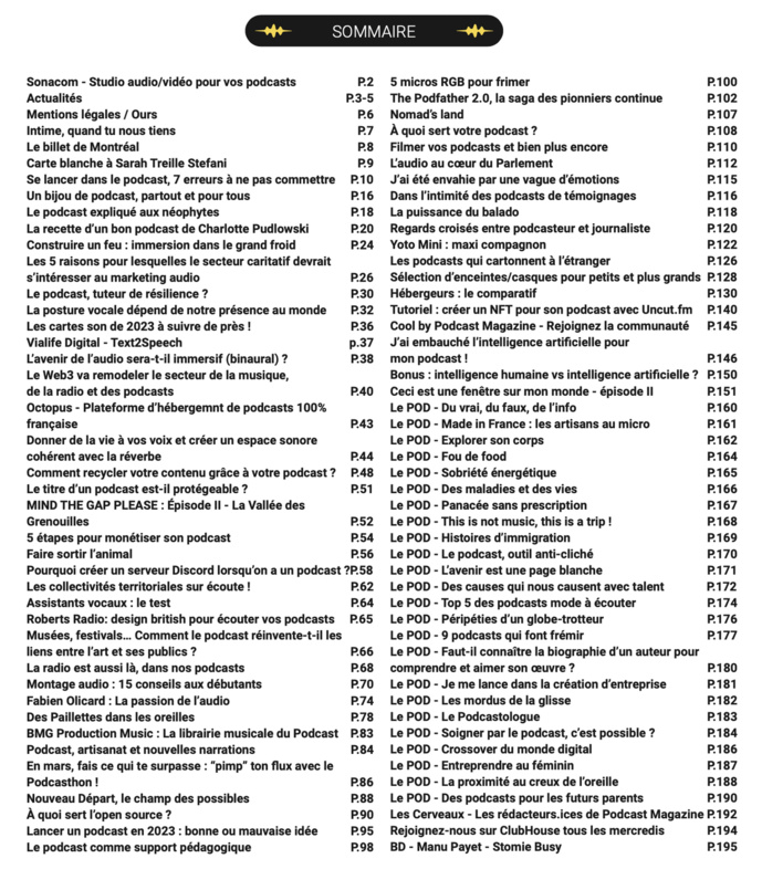 Téléchargez le n°2 de Podcast Magazine Téléchargez le n°2 de Podcast Magazine