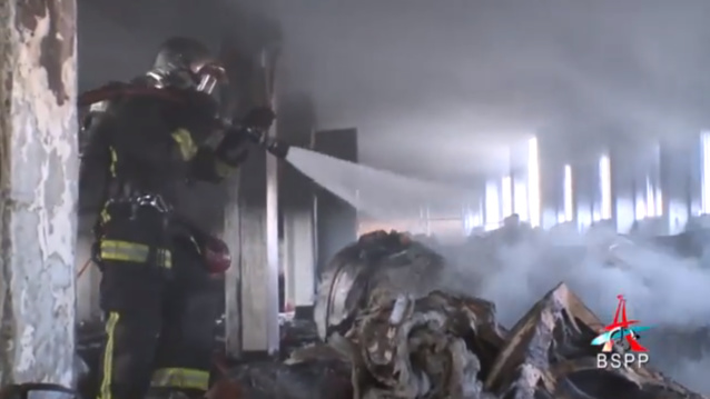 L'intervention des sapeurs-pompiers de Paris vendredi à Radio France