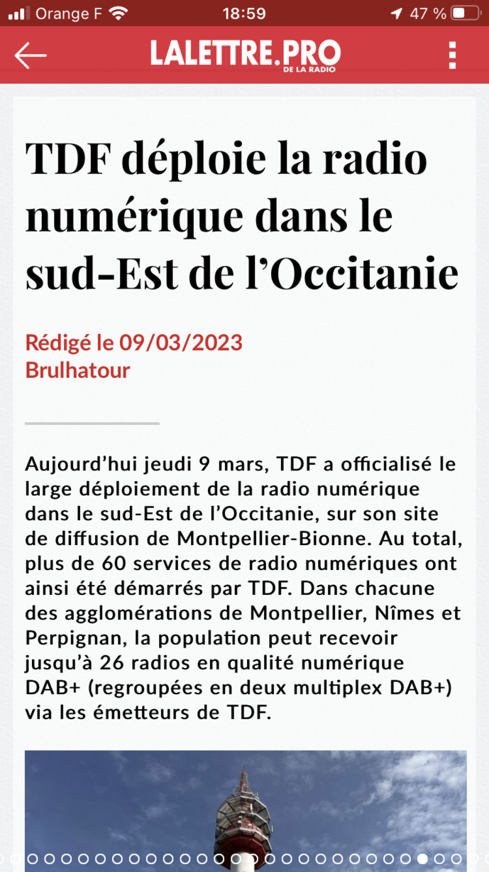 Téléchargez l'application de La Lettre Pro de la Radio Téléchargez l'application de La Lettre Pro de la Radio