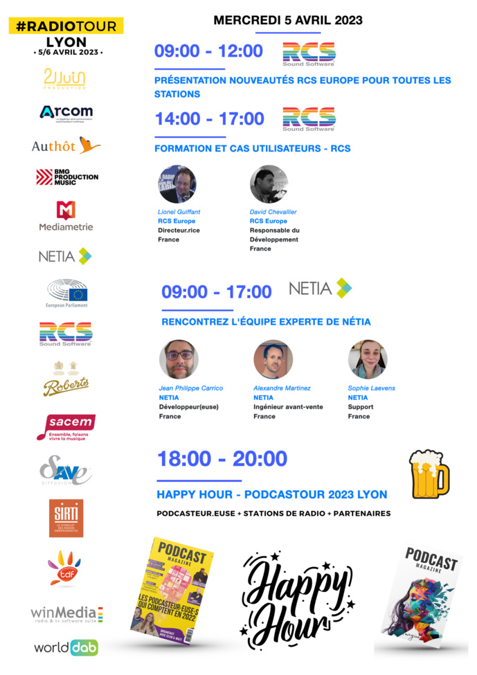 Le programme final du RadioTour de Lyon, les 5 et 6 avril 2023 Le programme final du RadioTour de Lyon, les 5 et 6 avril 2023