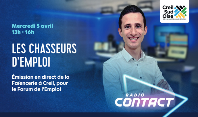 Radio Contact à Creil avec "Les Chasseurs d'emploi" Radio Contact à Creil avec "Les Chasseurs d'emploi"