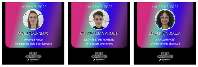 Radio France dévoile les lauréats de Pod’Casting Radio France dévoile les lauréats de Pod’Casting