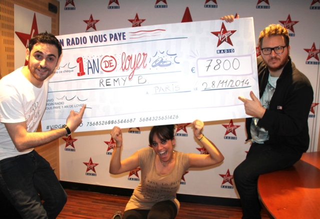 Ce matin, Rémy a gagné 1 an de loyer sur Virgin Radio