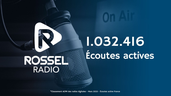 Rossel Radio : plus d'un million d'écoutes actives au classement ACPM