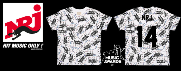 Des T-shirts aux couleurs des NRJ Music Awards Des T-shirts aux couleurs des NRJ Music Awards