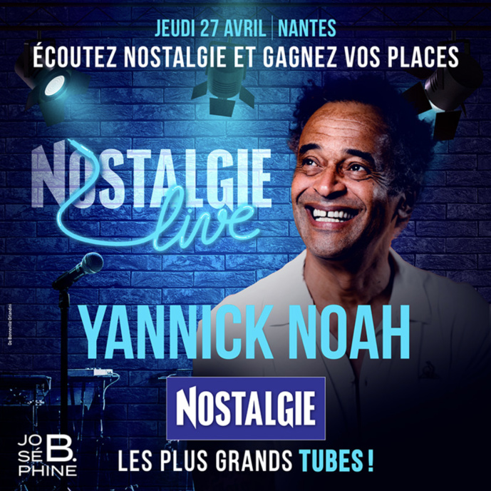 Un "Nostalgie Live" avec Yannick Noah à Nantes Un "Nostalgie Live" avec Yannick Noah à Nantes