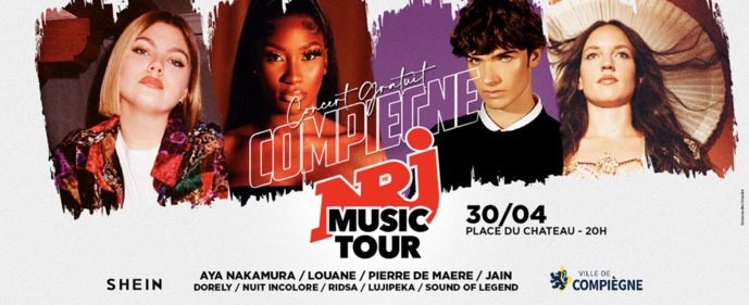 Ce dimanche, le NRJ Music Tour à Compiègne
