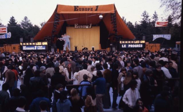 Les célèbres Podiums Europe 1- DR Les célèbres Podiums Europe 1- DR