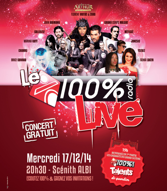 Le Scénith d'Albi accueillera le 100% Live Le Scénith d'Albi accueillera le 100% Live