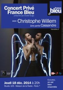France Bleu : Christophe Willem en concert privé France Bleu : Christophe Willem en concert privé