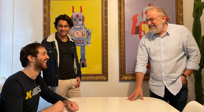 Stephane Dadian, Arié Selinger et Rafi Haladjian, cofondateurs de Juice.