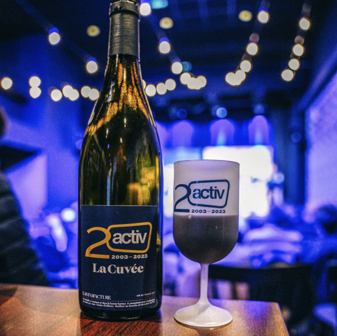 Depuis le 15 mars, ACTIV a offert sa tournée avec sa cuvée des 20 ans spécialement conçue pour l’anniversaire Depuis le 15 mars, ACTIV a offert sa tournée avec sa cuvée des 20 ans spécialement conçue pour l’anniversaire