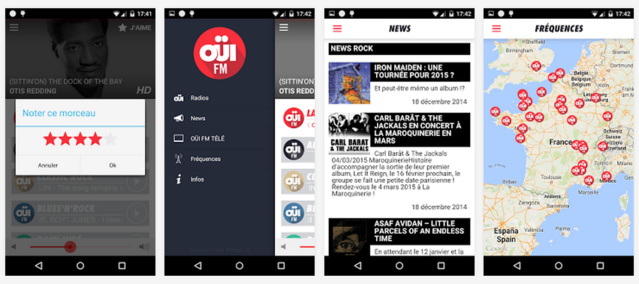L'application Oui FM récompensée L'application Oui FM récompensée