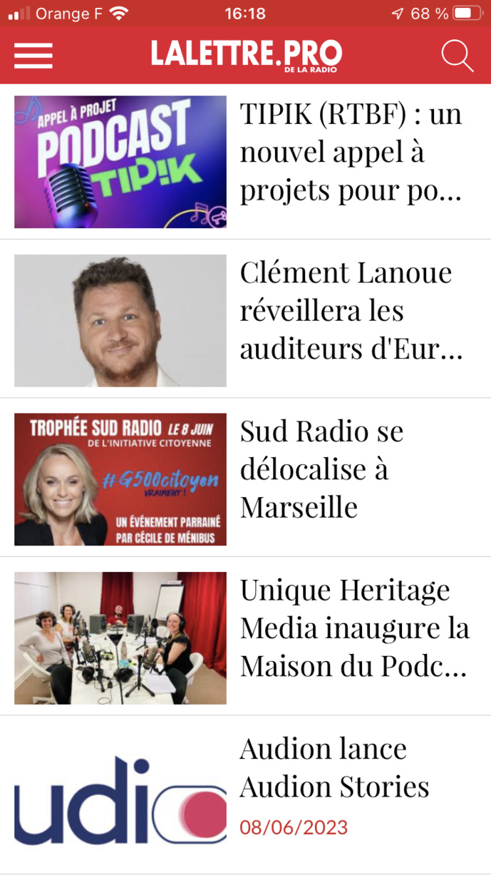 Téléchargez l'application de La Lettre Pro de la Radio Téléchargez l'application de La Lettre Pro de la Radio