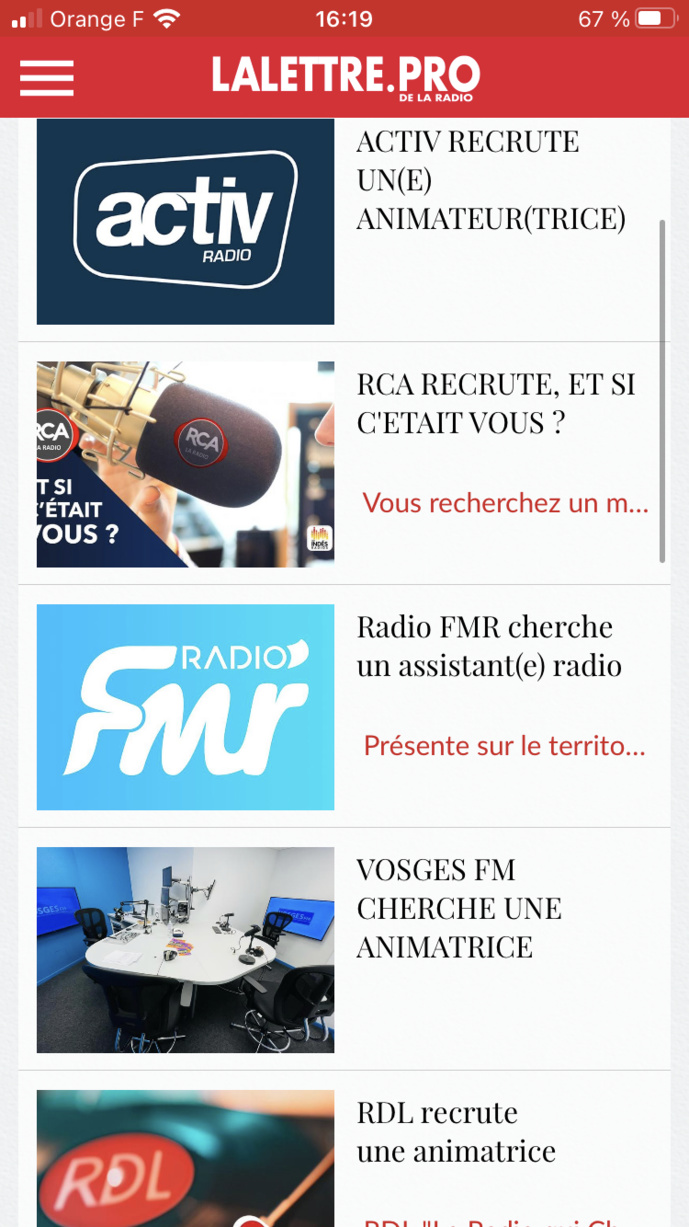 Téléchargez l'application de La Lettre Pro de la Radio Téléchargez l'application de La Lettre Pro de la Radio