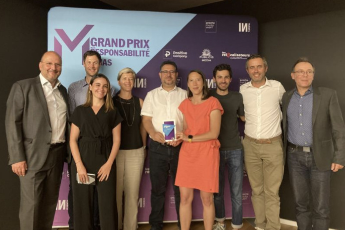 De l'Or pour l'action environnementale de Médiamétrie De l'Or pour l'action environnementale de Médiamétrie