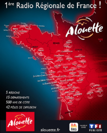 Alouette couvre 5 régions, de Brest à Limoges