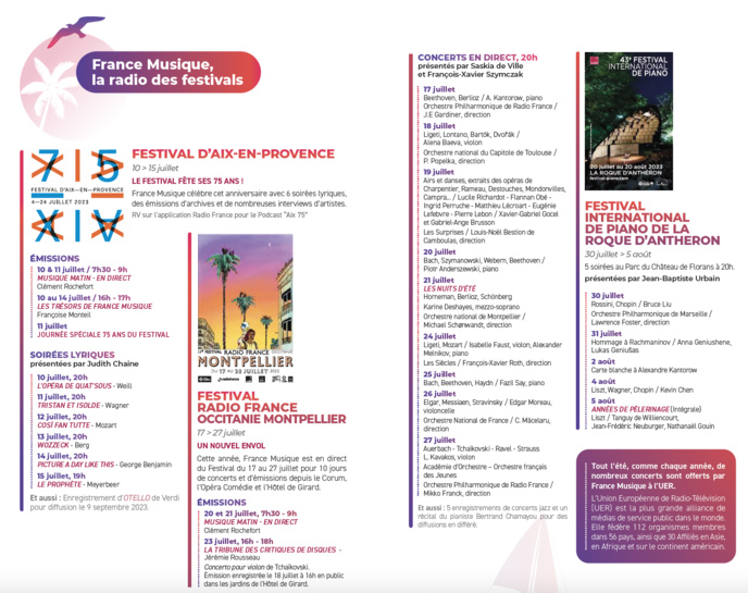 Le 3 juillet, l'été arrive sur France Musique Le 3 juillet, l'été arrive sur France Musique