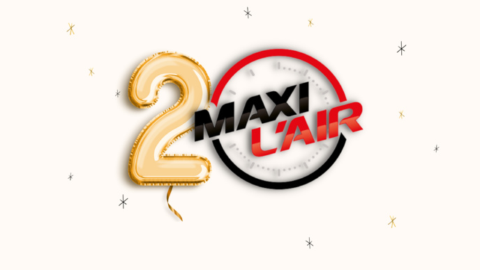 Logo des 20 ans de Maxi l'Air